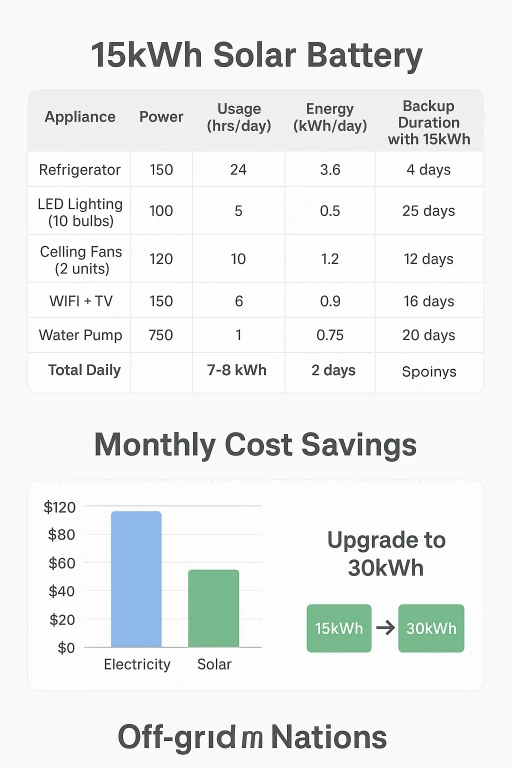 15kwh solar battery monthly cost saving 15kwh solar battery monthly cost saving